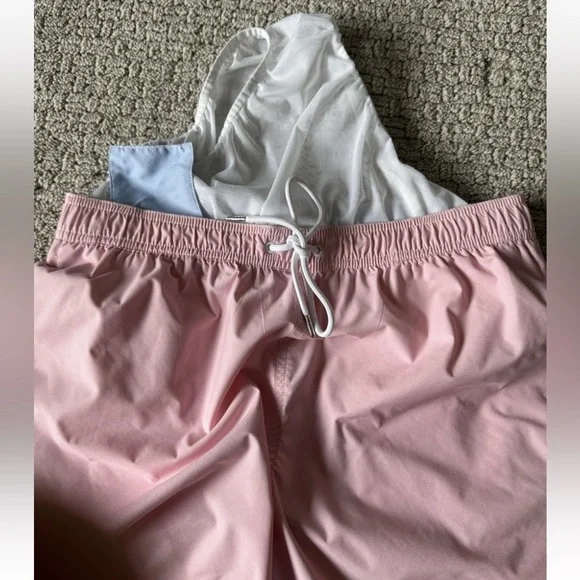 Bonobos Mens Shorts Medium Pink Board Swim Trunks Surfing Liner 7" Inseam, EUC - Picture 6 of 9